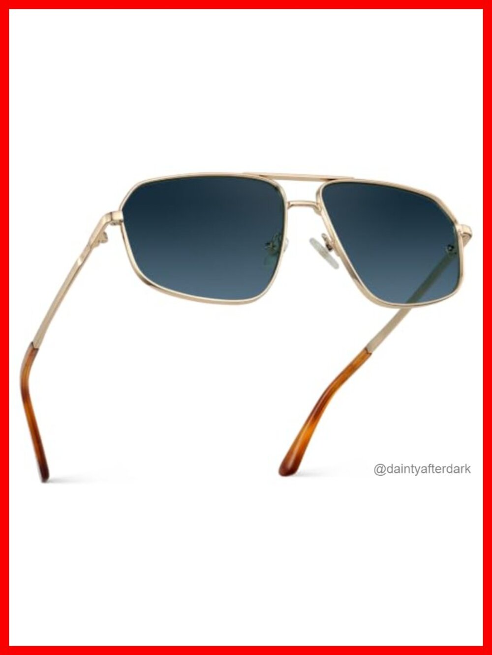 WearMe Pro Women's Stainless Steel Aviator Sunglasses UV Protection